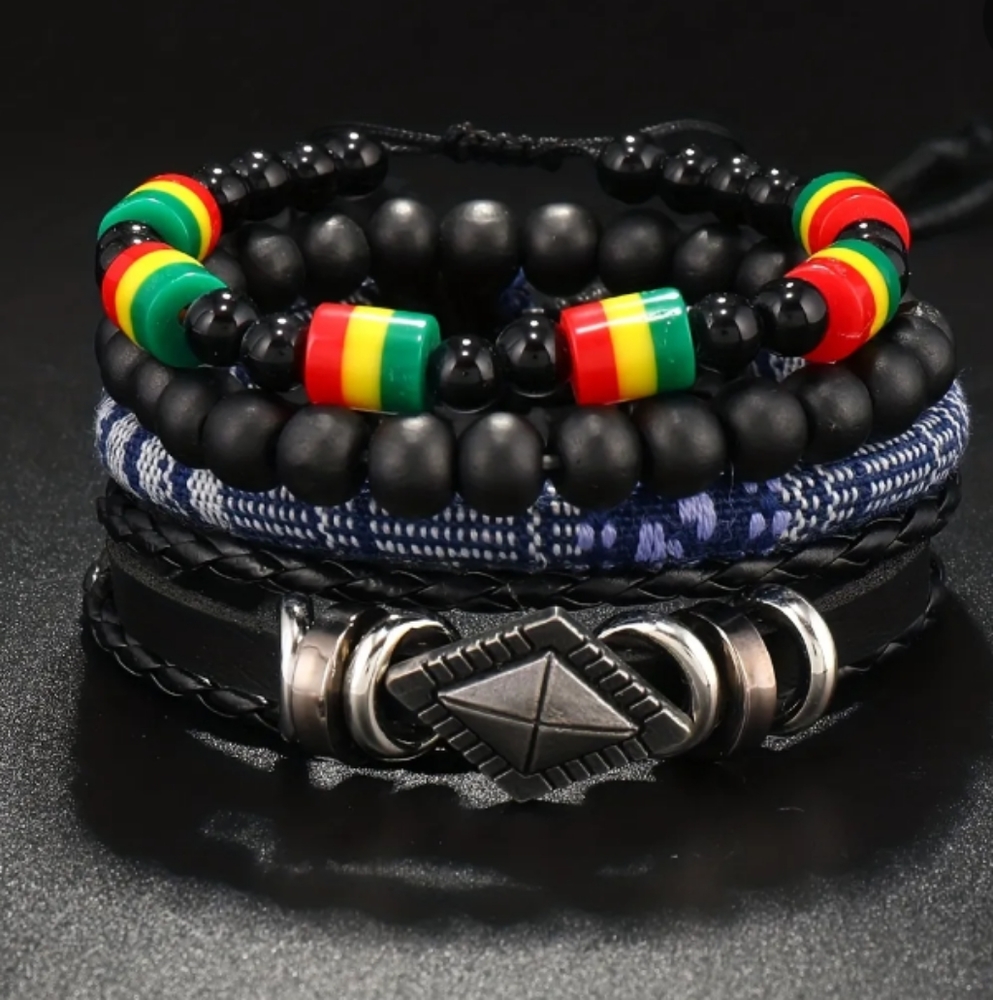 4pc variety bracelet set (unisex)